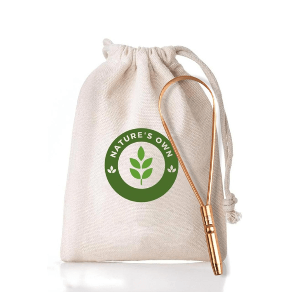 COPPER TONGUE CLEANER MADE FROM 100% COPPER - Q SHAPE DESIGN