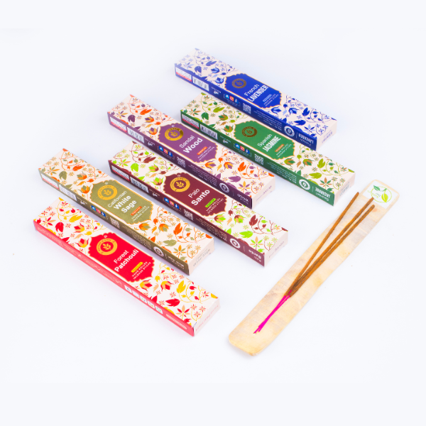 NATURE'S OWN HAND ROLLED PREMIUM MASALA INCENSE STICKS MADE FROM ALL NATURAL INGREDIENTS WITHOUT CHARCOAL - SET OF 6 - 101