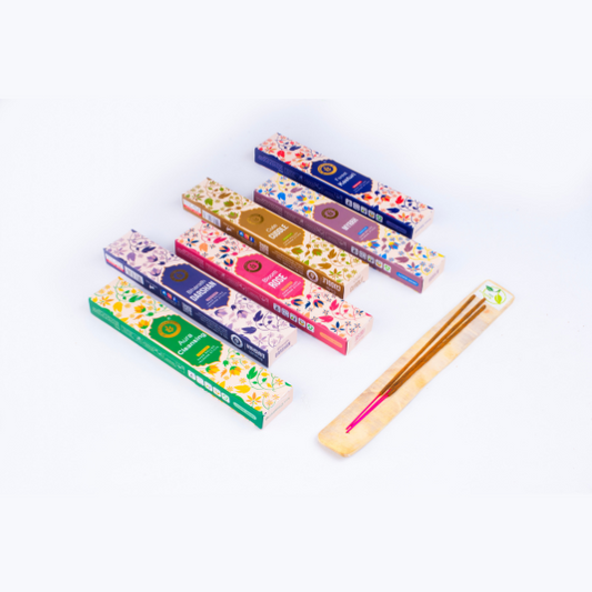 NATURE'S OWN HAND ROLLED PREMIUM MASALA INCENSE STICKS MADE FROM ALL NATURAL INGREDIENTS WITHOUT CHARCOAL - SET OF 6 - 102