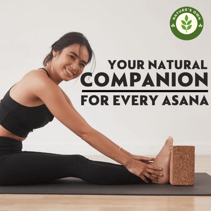 CORK YOGA BLOCK MADE FROM 100% WOODEN CORKS IDEAL FOR YOGA & MEDITATION